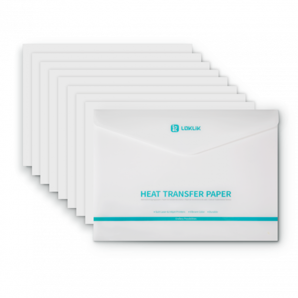 LOKLiK Heat Transfer Paper Sheet - Dark - 8 Pack
