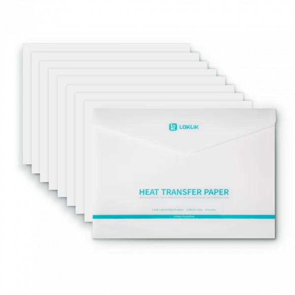 LOKLiK Heat Transfer Paper Sheet - Light - 8 Pack