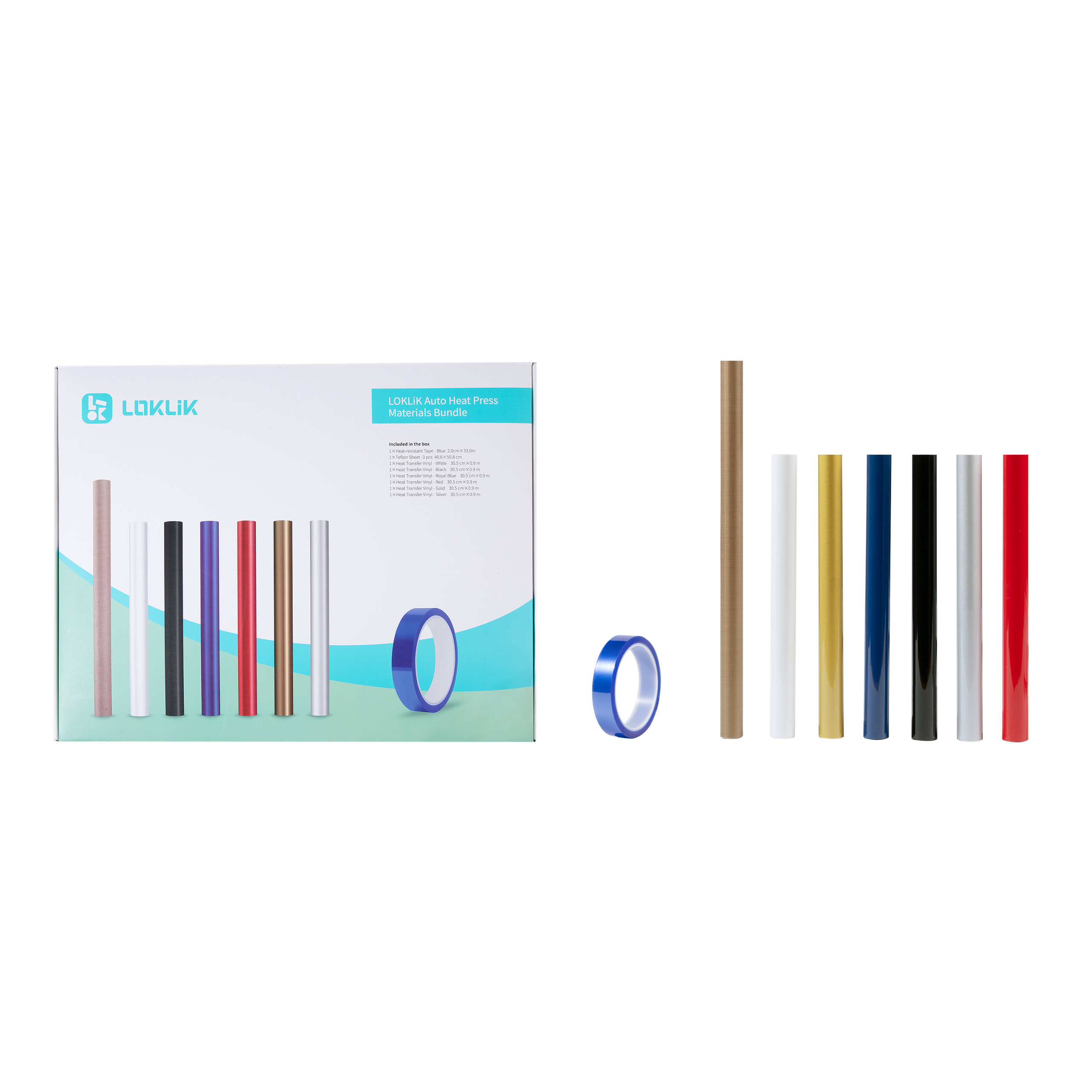 (png)LOKLiK Auto Heat Press Materials Bundle