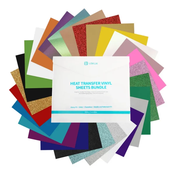 LOKLiK Heat Transfer Vinyl Material Bundle