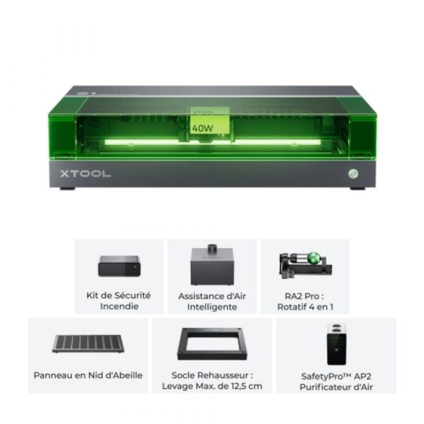 xTool S1 40W - Kit de Luxe