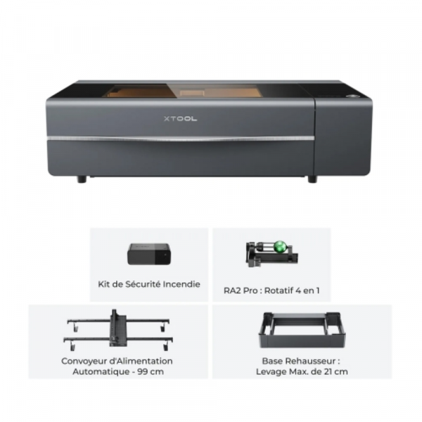 xTool P2S 55W - Kit Polyvalent