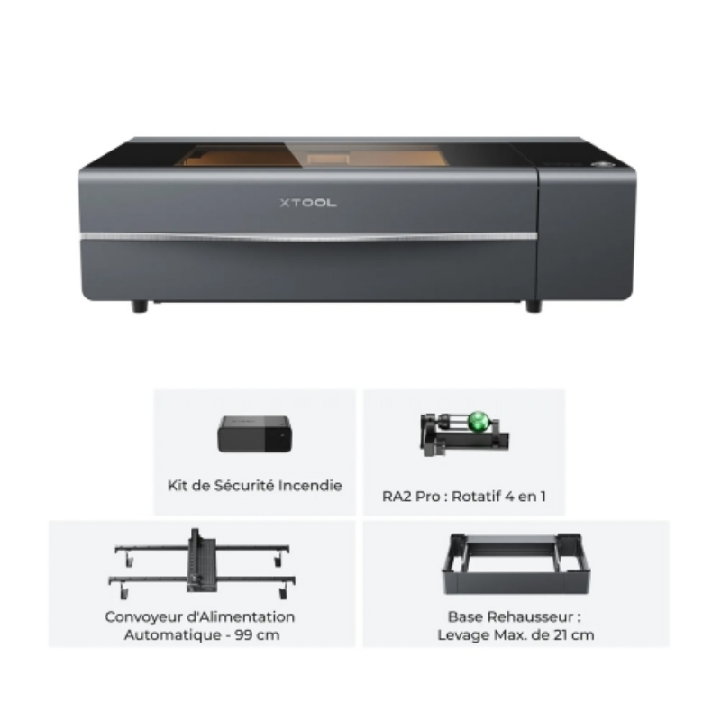 xTool P2S 55W - Kit Polyvalent