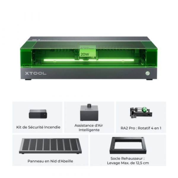 xTool S1 20W - Kit de Luxe